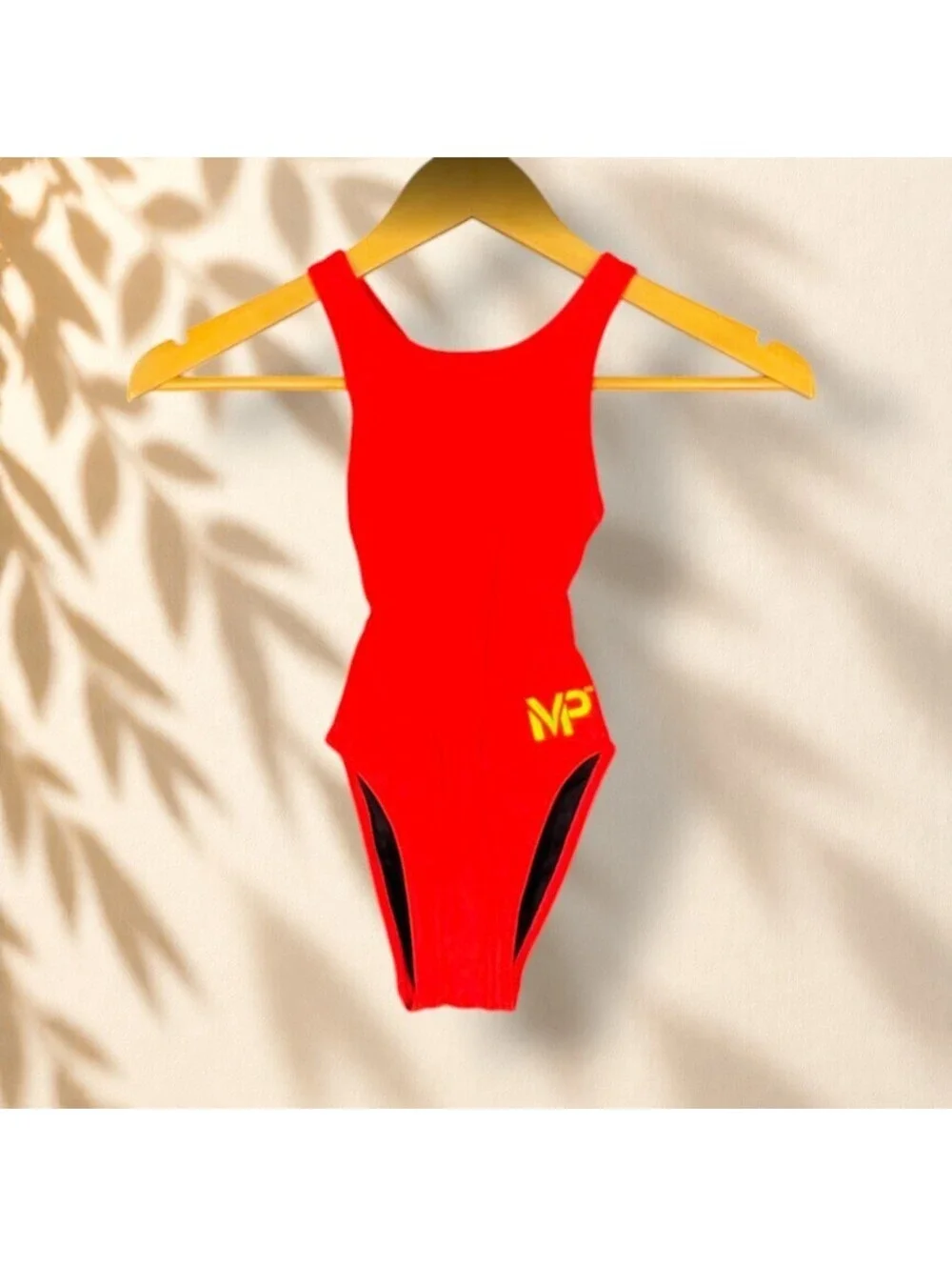 MP Swimsuit Girls 18 Plus Red One Piece Beach Sleeveless Racerback Beach Swim